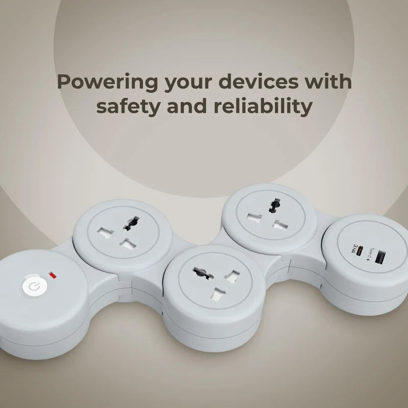 Flexible Articulated Power Strip