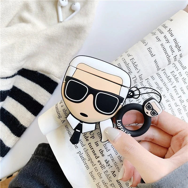Compatible with Apple, Cartoon Cute Character Airpods 1 2 Generation Protective Box